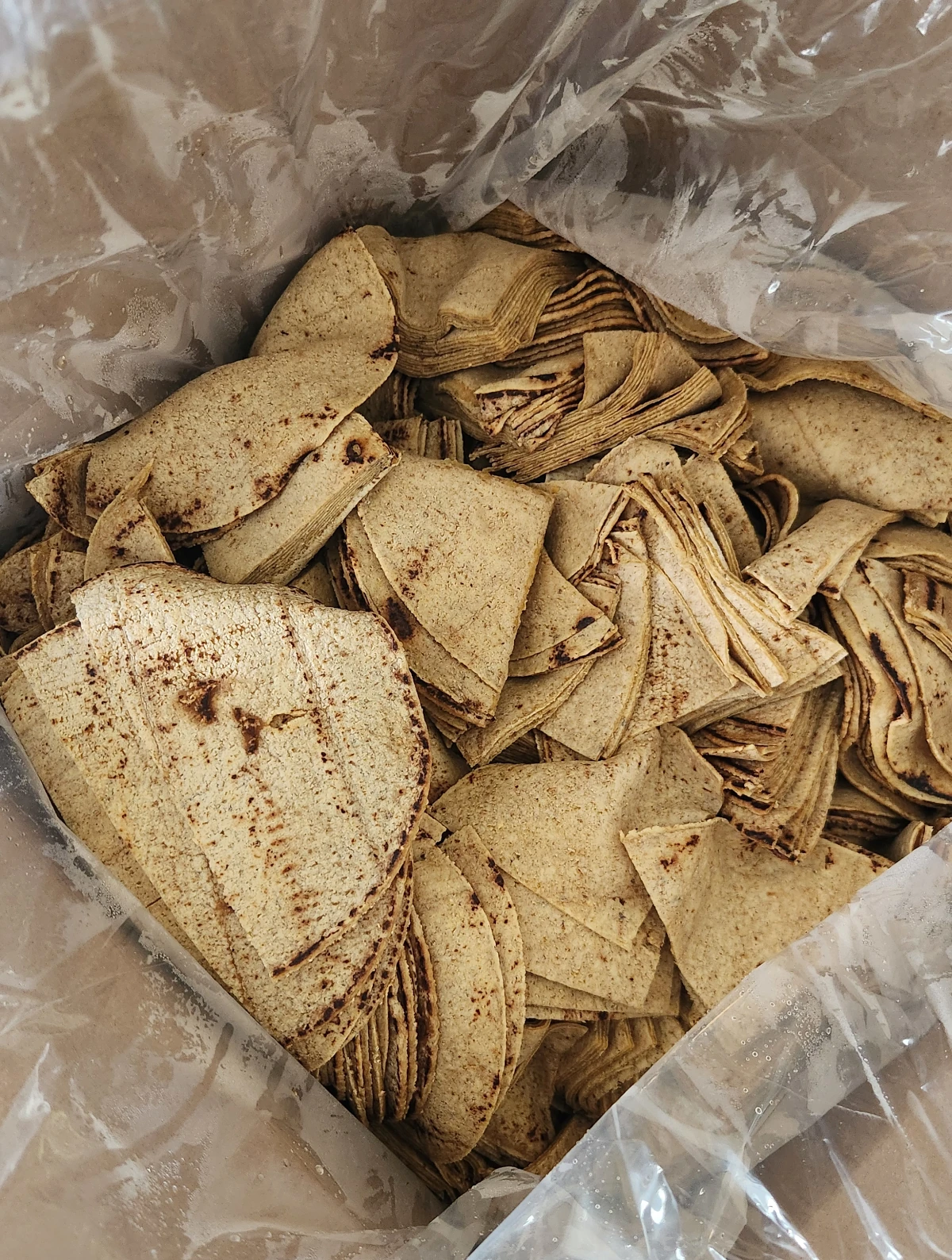Bulk Organic Cut Corn Tortilla Chips (15 lb)
