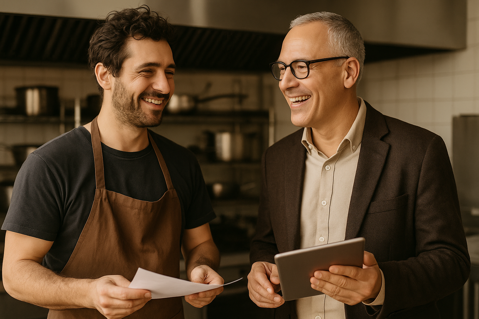 Wholesale partnership in a commercial kitchen